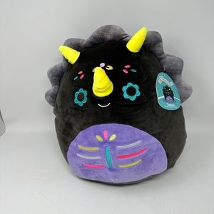 Squishmallow 5" TETERO day of the Dead Triceratops Dinosaur New HTF 🦕 Halloween